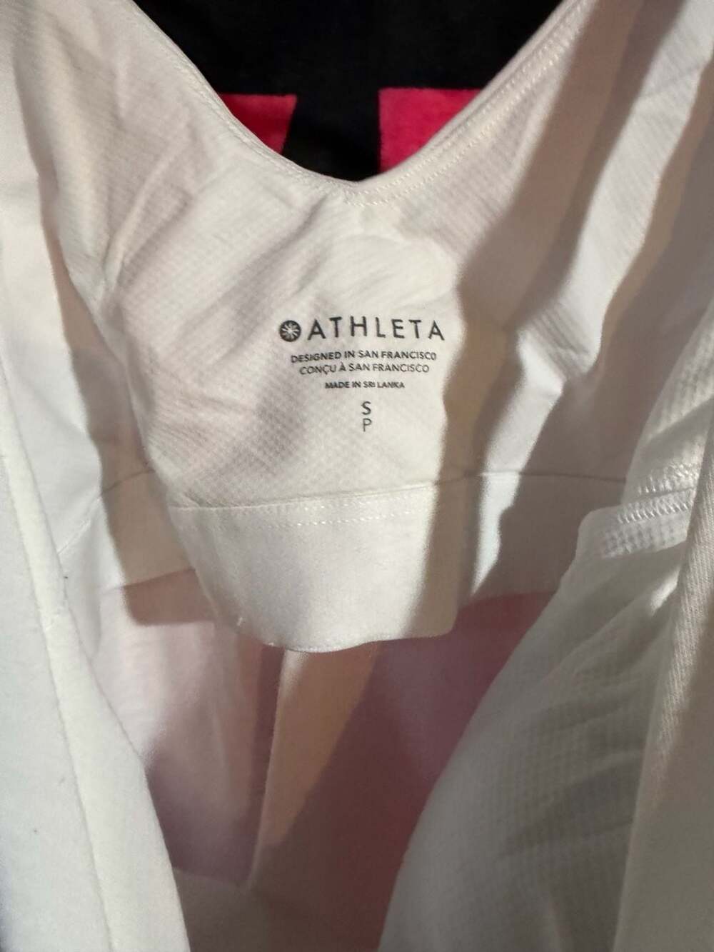 Athleta White V-Neck Sleeveless Tank Dress - Picture 2 of 3